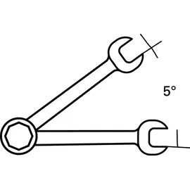 PROMAT Maulringratschenschlüssel SW 14mm 193mm