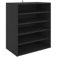 VidaXL Schuhschrank Schwarz 60x35x70 cm Holzwerkstoff
