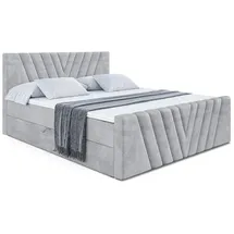 altdecor Boxbett, ERNINA-Z - 160x200 cm - H4 - Hellgrau