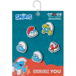 Schuhanstecker CROCS "JibbitzTM Smurfs / Schlümpfe", Kinder, bunt (multifarben), PVC, Schuhzubehör, Schuh Charm für Cartoon Fans