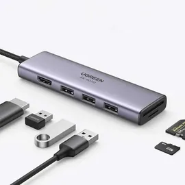 UGREEN USB C Hub 4K at 60Hz USB-C Adapter - Grau