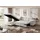 altdecor Ecksofa Cord mit Schlaffunktion 2-Sitzer Creme
