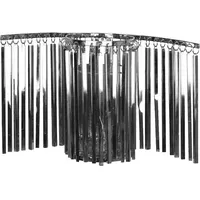 Fink »MEDINA, silber«, (1 St.), Wandleuchter, Wanddeko, handgefertigt, aus Metall, inkl. Glaszylinder, dekorativ im Esszimmer & silberfarben - H. 25cm x B. 41cm