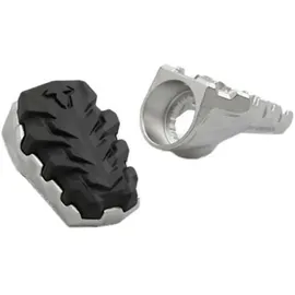 SW-Motech EVO Fußrasten Edelstahl verstellbar Silber/Schwarz
