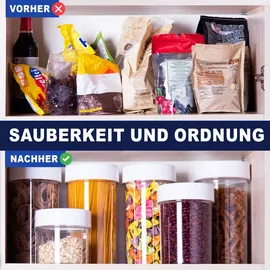 konzept-11 Vorratsdose 2400 ml 6-tlg. Weiß