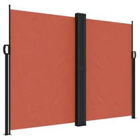 vidaXL Seitenmarkise 180 x 1200 cm Braun Polyester