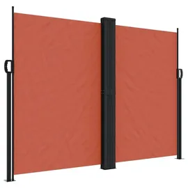 vidaXL Seitenmarkise 180 x 1200 cm Braun Polyester