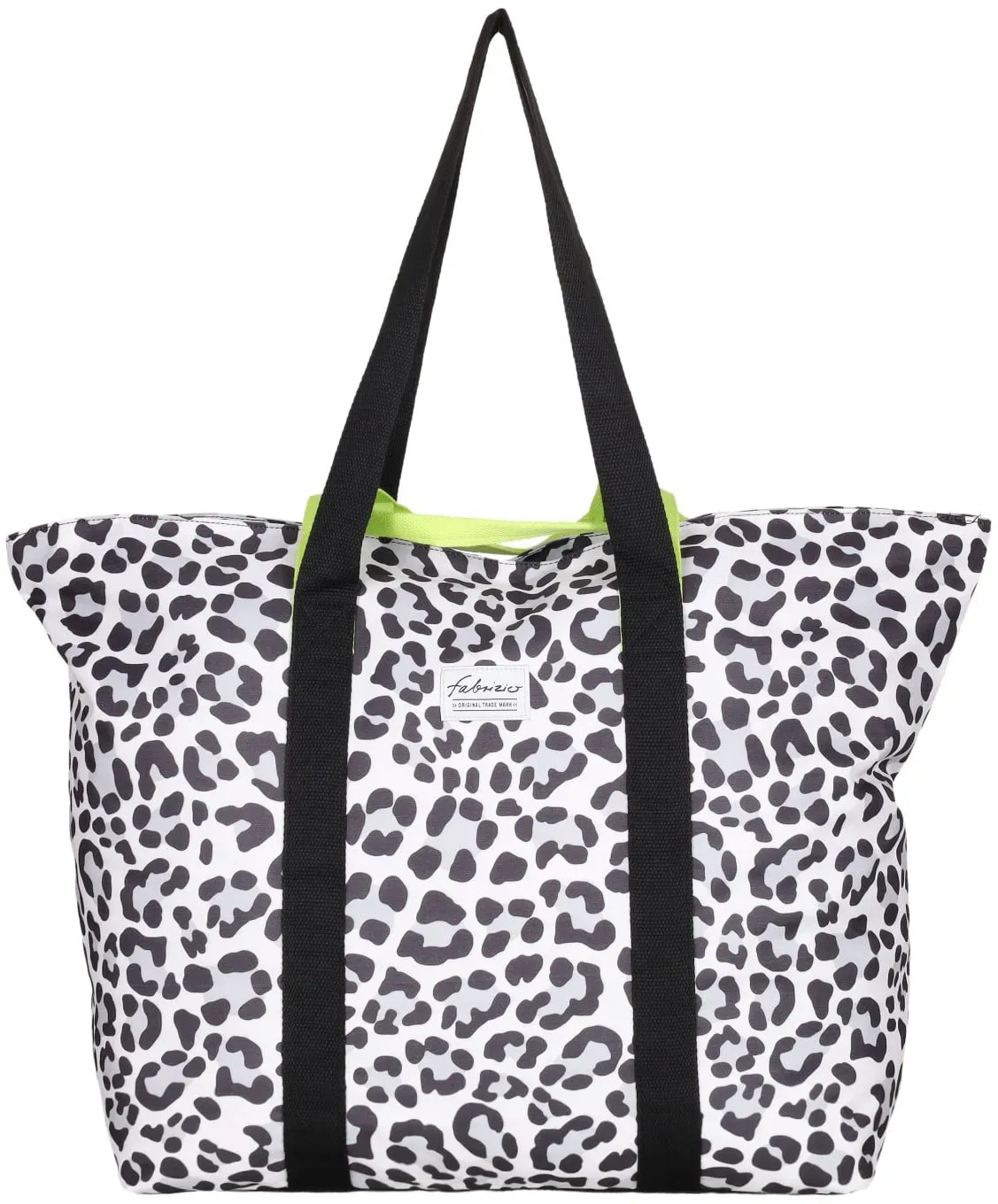 Fabrizio Strandtasche Vibrant Prints XXL 50464 black-white leo