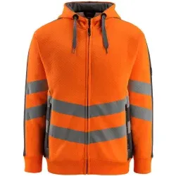 MASCOT® Warnschutz Kapuzensweatshirt CORBY, warnorange 50138-932 , 1 Stück, Größe: 3XL