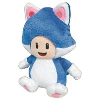 NBG Nintendo Toad "Cat" Plüschfigur blau 24 cm