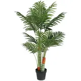 vidaXL Palme Künstlich mit 3 Stämmen Grün 120 cm pp