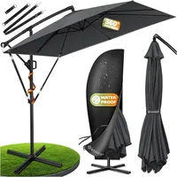 Kesser Ampelschirm Holly rechteckig Ø 350 cm ohne LED Grau