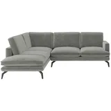 Livetastic Ecksofa, Metall, Uni, 4-Sitzer, Ottomane links, L-Form, cm, Reach, Goldenes M, Made in EU, Oeko-Tex® Standard 100, FSC Mix, Lederauswahl, Stoffauswahl, Wohnzimmer, Sofas & Couches, Wohnlandschaften, Ecksofas
