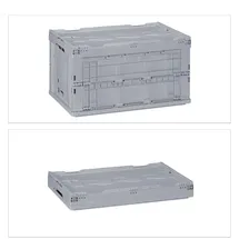 Relaxdays Transportbox 58,5 x 39,5 x 32,5 cm 1-tlg. grau