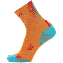 UYN Run Fit Laufsocken mit Cool-Air-Flow Technologie Herren orange/turquoise 45-47