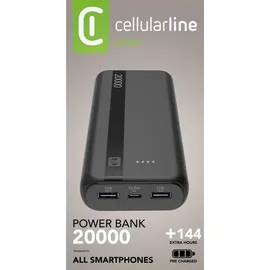 Peter Jäckel Kommunikationssysteme GmbH Power Bank 20000 Black