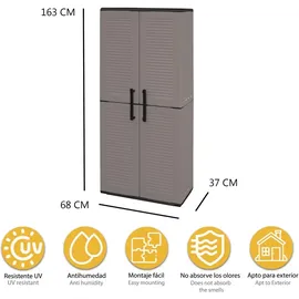 Artplast Easy 163 x 68 x 37 cm Dunkelgrau