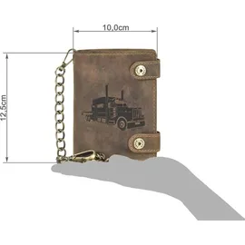 GREENBURRY Vintage Geldbörse VIII Herren Portemonnaie braun