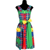 Thetru Kariertes Clownskleid - Clown Kostüm für Fasching (XS)