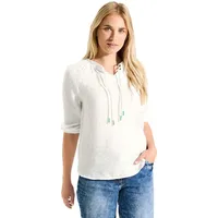 Cecil Tunika Jacquard Bluse - Weiß