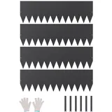 Vevor Rasenkante 1016 x 30,48 cm 4 Stück schwarz