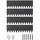 Vevor Rasenkante 1016 x 30,48 cm 4 Stück schwarz