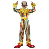 Mom Streichender Clown Kinderkostüm - Multicolor - 10-12 Jahre
