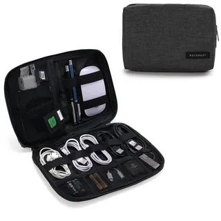 bagsmart Elektronik-Organizer für Kabel, USB-Sticks,Speicherkarten Stil 2-Schwarz
