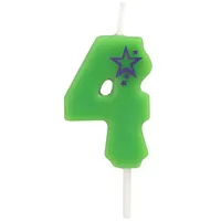 Papstar Zahlenkerze Mini 6,8 cm 15 St. Grün