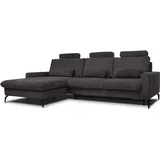 VitaliSpa Sofa L Form Beata, Anthrazit, 302 X 180 Cm Mit Bettkasten, Vitalispa