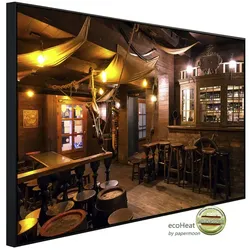 papermoon Infrarotheizung »EcoHeat - Old Schooner Style Bar«, Matt-Effekt - bunt