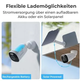 Reolink Argus Eco Ultra+Solarpanel 4K 8MP Weiß