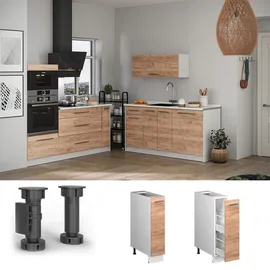 Vicco Apothekerschrank Fame-Line 20 x 82 x 60 cm Goldkraft Eiche/Weiß