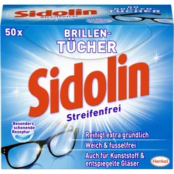 Sidolin Brillenputztücher Streifenfrei 1-lagig