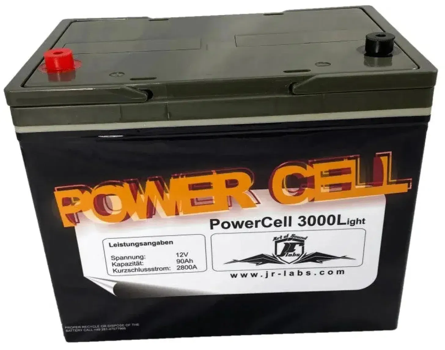 Power Cell 3000L - 90Ah AGM AGM Batterij | Masori