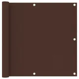 vidaXL Balkonsichtschutz Oxford-Gewebe 90 x 500 cm braun
