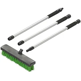 PRO PLUS Straßenbesen Teleskop mit Gartenschlauchanschluss 82,5-210,5 cm