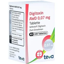 Digitoxin AWD 0,07 mg Tabletten 100 St