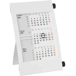 Tischkalender Drehkalender 2025/2026 weiß/schwarz