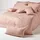 Homescapes Kissenbezug Gestreift 80 x 80 cm Taupe