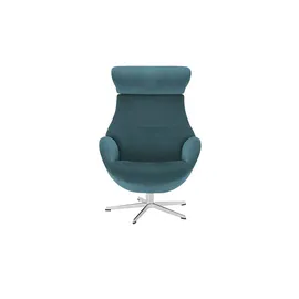 Sofa.de Fernsehsessel Globe Mikrofaser 79 x 111 x 84 cm türkis/petrol drehbar