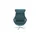 Sofa.de Fernsehsessel Globe Mikrofaser 79 x 111 x 84 cm türkis/petrol drehbar