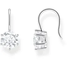 Thomas Sabo Ohrhänger mit großem, weißem Zirkonia Damen,