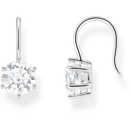Thomas Sabo Ohrhänger mit großem, weißem Zirkonia Damen,
