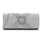 TAMARIS Amalia Brooch Clutch Silver