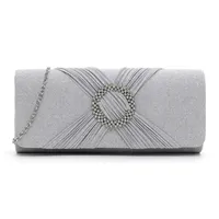 TAMARIS Amalia Brooch Clutch Silver