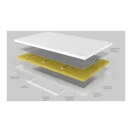 VASNER Citara M Infrarotheizung 550 Watt weiß Elektroheizung Infrarot Heizplatte für Wand & Decke, Bad geeignet (IP44)