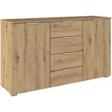 OTTO home Kombikommode 120 x 81 x 42 cm Eiche Artisan / Braun