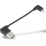 SKS GERMANY COMPIT Kabel iPhone Lightning, kurzes Ladekabel mit Winkelstecker, verbindet iPhone mit COM/UNIT Powerbank, ideal für unterwegs