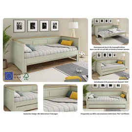 OTTO home ERIK 180 x 200 cm Olive